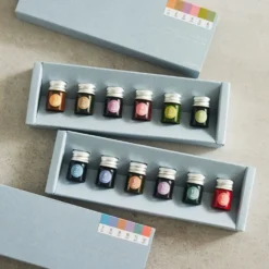 Hobonichi 2027 Accessories: Kakimori x TSUKI no IRO - Mini Ink Bottle Set (Jul-Dec)