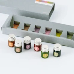 Hobonichi 2027 Accessories: Kakimori x TSUKI no IRO - Mini Ink Bottle Set (Jul-Dec)