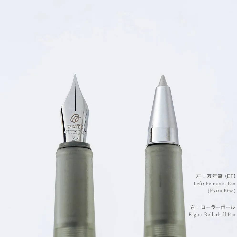Hobonichi 2027 Accessories: Kakimori x TSUKI no IRO - Frost Rollerball Pen - Hobonichi Techo Exclusive Color