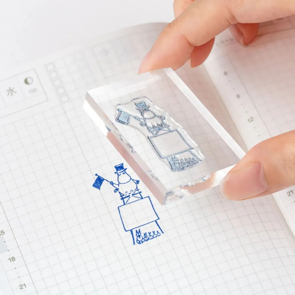 Hobonichi 2027 Accessories: Moomin - Clear Stamp - Moomin (Frame)