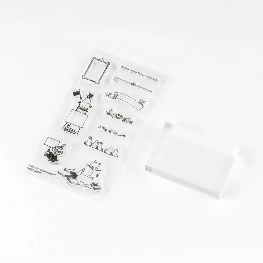 Hobonichi 2027 Accessories: Moomin - Clear Stamp - Moomin (Frame)