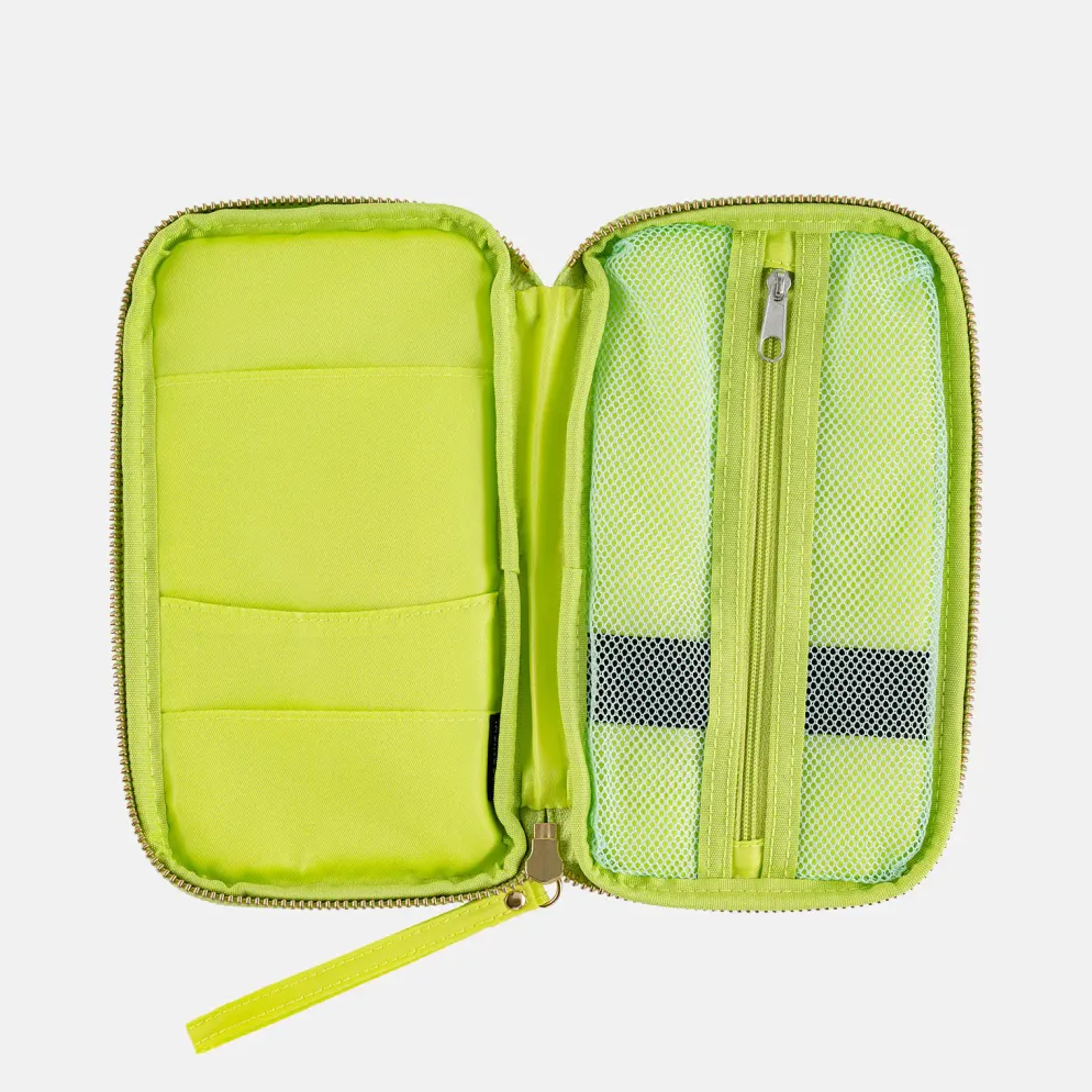 Hobonichi 2026 Accessories: Small Drawer Pouch (Aqua Lime)