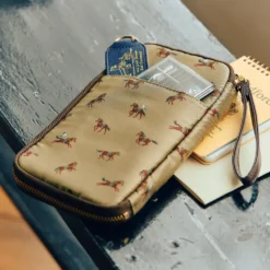 Hobonichi 2026 Accessories: Small Drawer Pouch (Bow & Tie - Galloping Horses)