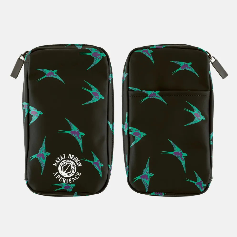Hobonichi 2027 Accessories: Small Drawer Pouch (Natal Design - Lucky Swallow)