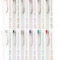 Hobonichi Accessories: TSUKI no IRO: Uniball One Set of 6 with Case