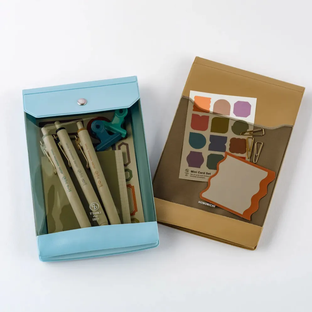 Hobonichi Accessories: TSUKI no IRO: Uniball One Set of 6 with Case