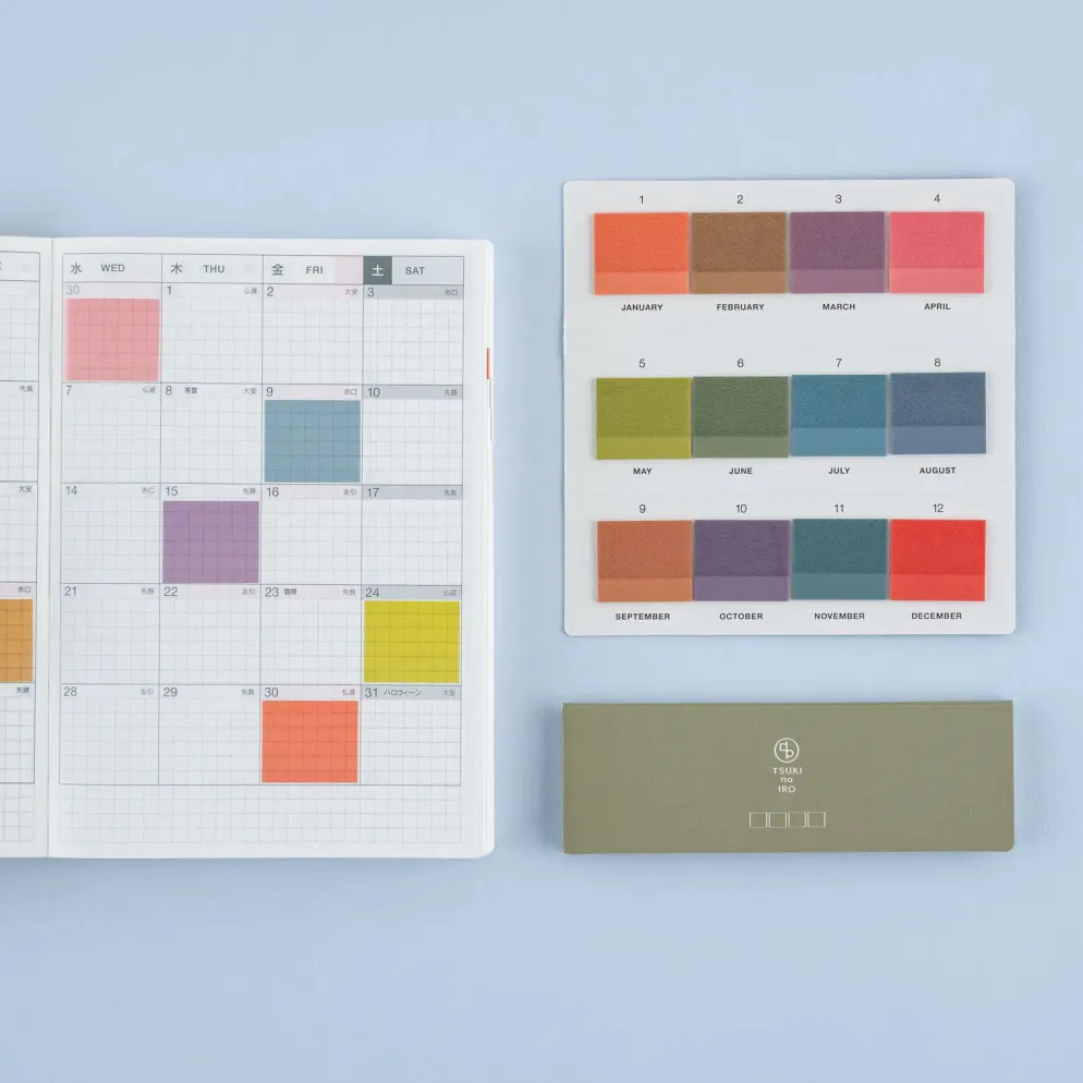 Hobonichi 2027 Accessories: TSUKI no IRO - Translucent Sticky Notes (Tiles)
