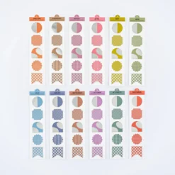 Hobonichi 2027 Accessories: TSUKI no IRO - Bookmark-Style Foil-Pressed Stickers