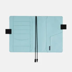 Hobonichi A5 Cousin Cover: Colors - Black x Clear Blue
