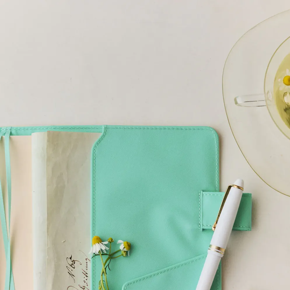 Hobonichi 2026 A5 Cousin Cover: Colors - Chamomile Mint