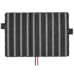 Hobonichi 2025 A5 Cousin Cover [Lined Fabric: Twill Navy x Gray]