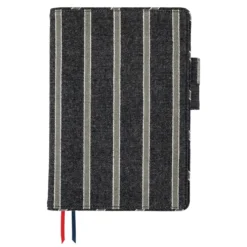 Hobonichi 2025 A5 Cousin Cover [Lined Fabric: Twill Navy x Gray]