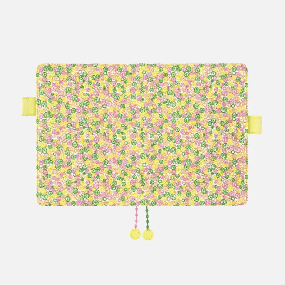 Hobonichi 2026 A5 Cousin Cover: minä perhonen - skyful (Yellow)