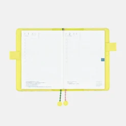Hobonichi 2026 A5 Cousin Cover: minä perhonen - skyful (Yellow)