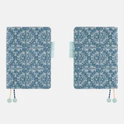 Hobonichi 2027 A5 Cousin Cover: minä perhonen - felice (Blue)