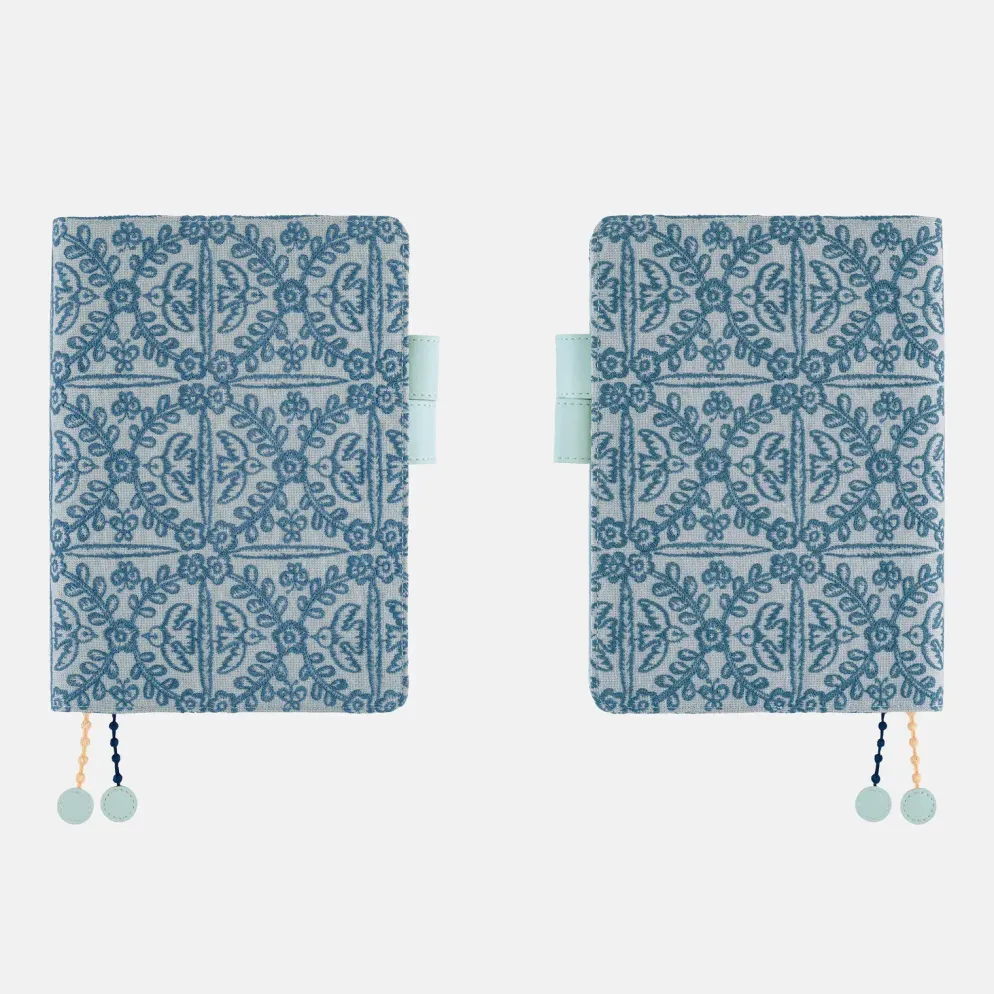 Hobonichi 2027 A5 Cousin Cover: minä perhonen - felice (Blue)