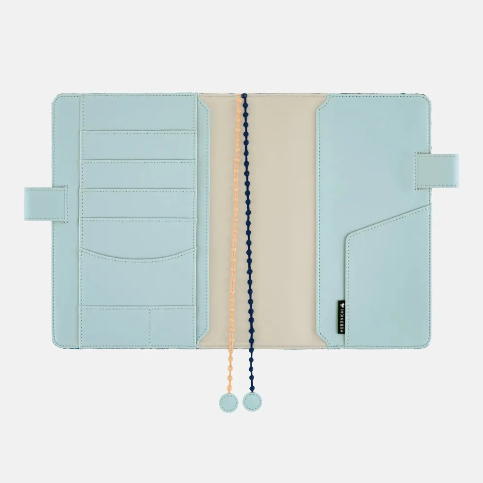Hobonichi 2027 A5 Cousin Cover: minä perhonen - felice (Blue)
