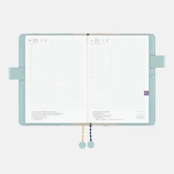 Hobonichi 2027 A5 Cousin Cover: minä perhonen - felice (Blue)
