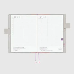 Hobonichi 2027 A5 Cousin Cover: Moomin - My Yard (Pink Gray)