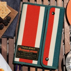 Hobonichi 2027 A5 Cousin Cover: Natal Design - Hello New Day! (Retro Stripe)