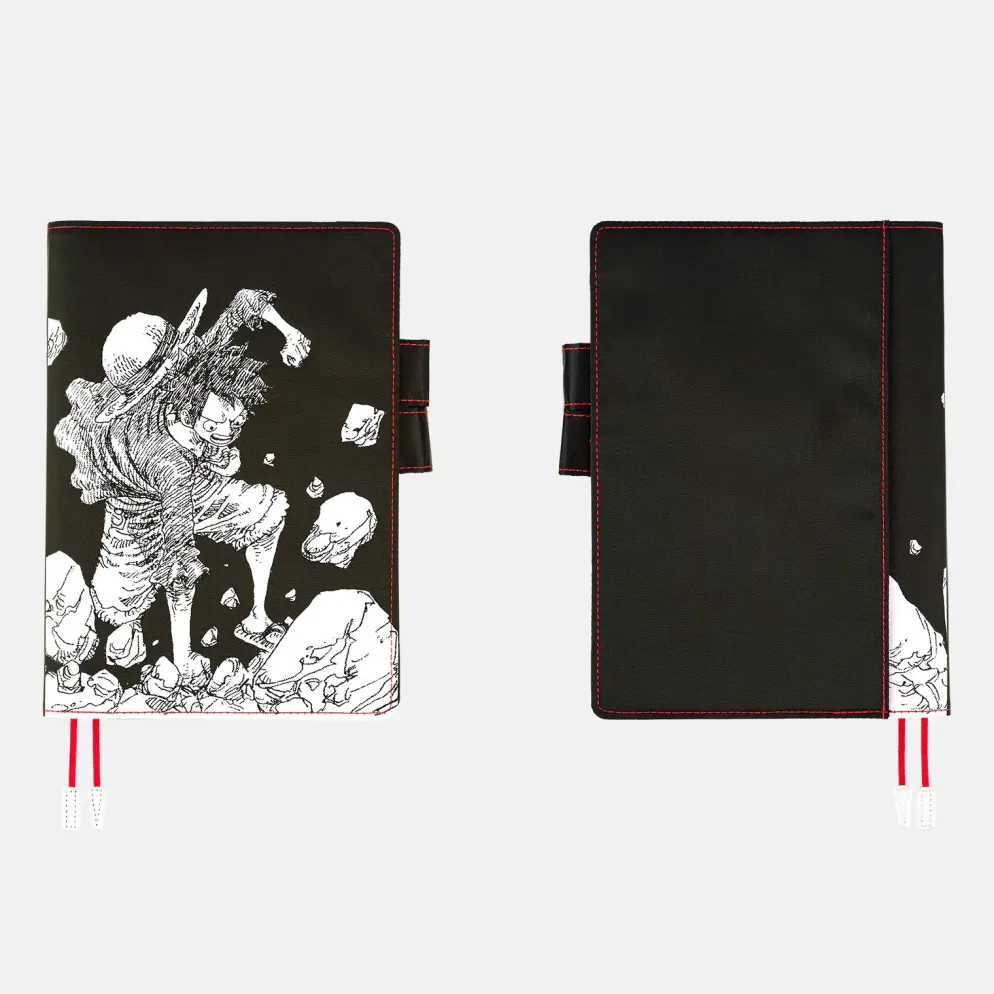 Hobonichi 2026 A5 Cousin Cover: One Piece Magazine - Straw Hat Luffy (Black)