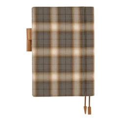 Hobonichi 2026 A5 Cousin Cover: Shirt Fabric - Foggy Plaid