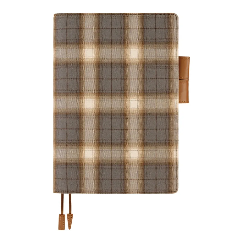 Hobonichi 2026 A5 Cousin Cover: Shirt Fabric - Foggy Plaid