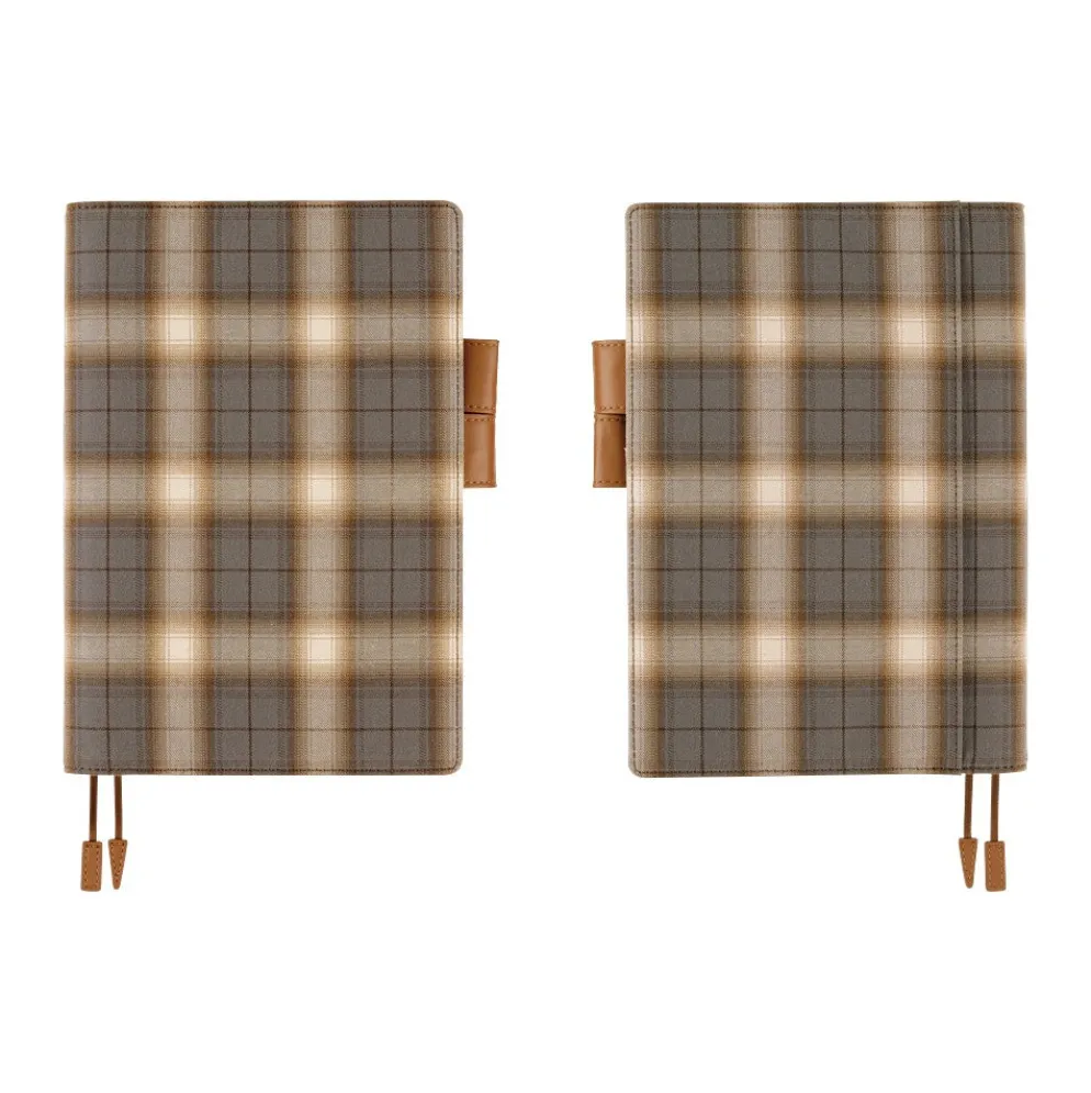 Hobonichi 2026 A5 Cousin Cover: Shirt Fabric - Foggy Plaid