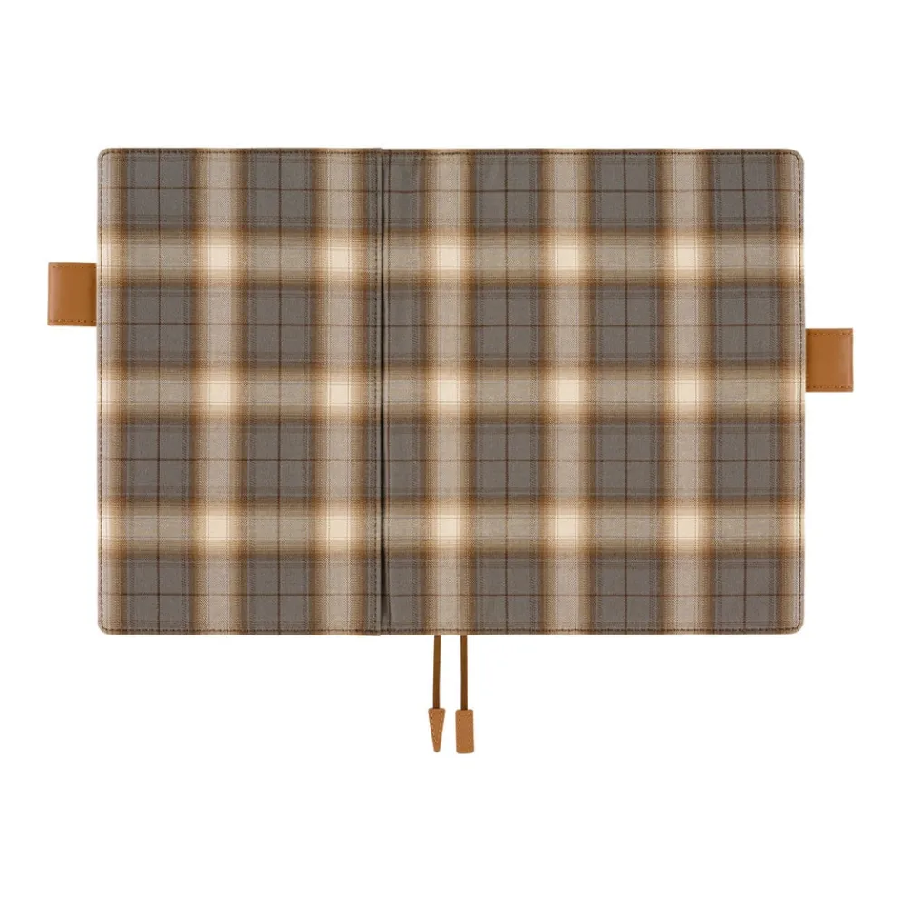 Hobonichi 2026 A5 Cousin Cover: Shirt Fabric - Foggy Plaid