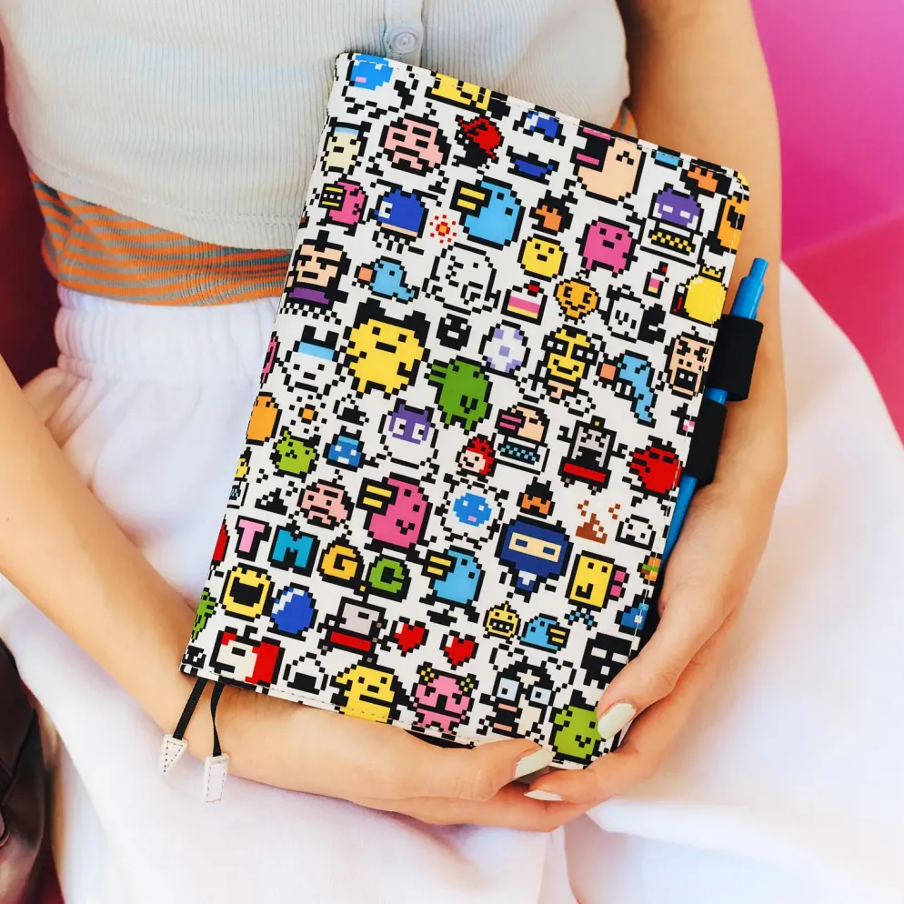 Hobonichi 2026 A5 Cousin Cover: Tamagotchi - Tamagotchi Techo Discovered!