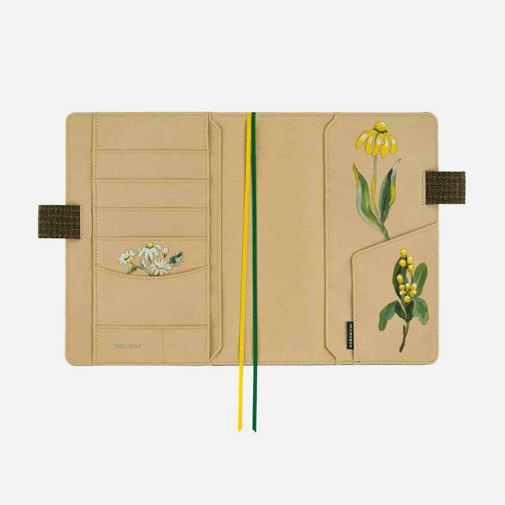 Hobonichi 2026 A5 Cousin Cover: Tolight - Garden of Botany