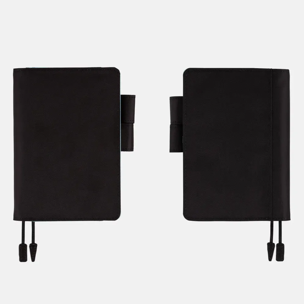 Hobonichi A6 Planner Cover: Colors - Black x Clear Blue