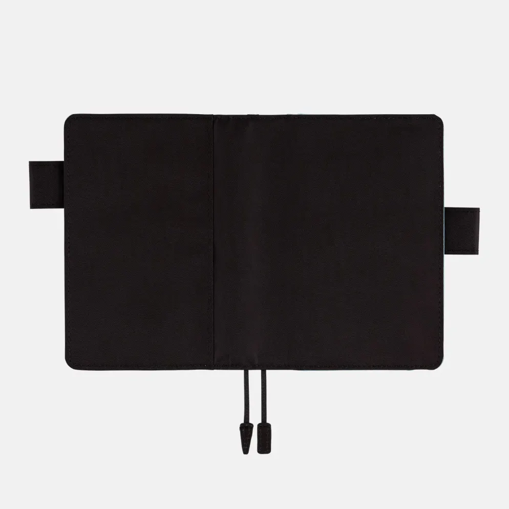Hobonichi A6 Planner Cover: Colors - Black x Clear Blue