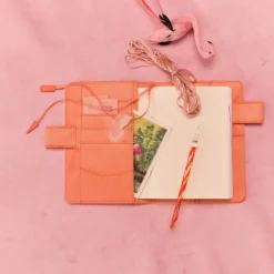 Hobonichi 2026 A6 Planner Cover: Colors - Airy Flamingo