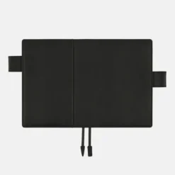 Hobonichi A6 Planner Cover: Leather - TS Basic - Black