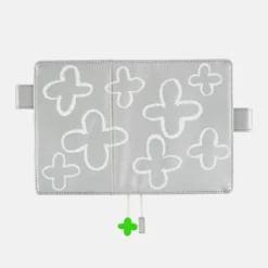 Hobonichi 2026 A6 Planner Cover: Makoto Matsubayashi - Silver Flowers