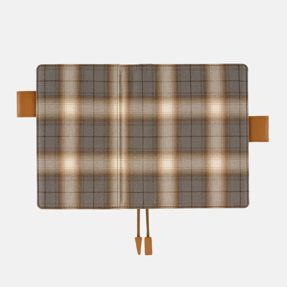 Hobonichi 2026 A6 Planner Cover: Shirt Fabric - Foggy Plaid