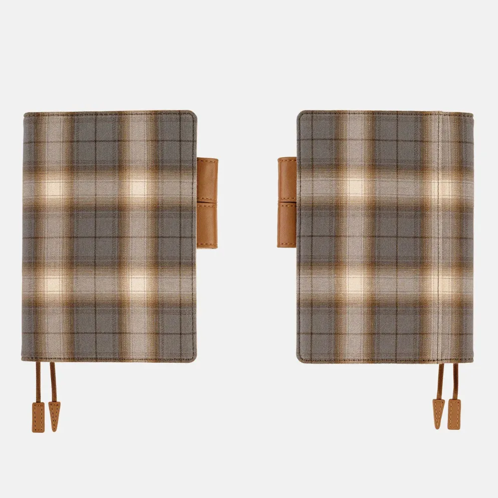 Hobonichi 2026 A6 Planner Cover: Shirt Fabric - Foggy Plaid