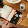 Hobonichi A6 Planner Cover: Yumi Kitagishi - White Cat's Table Decorations
