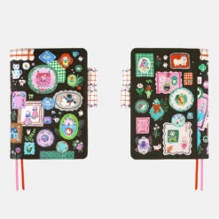 Hobonichi A6 Planner Cover: Yumi Kitagishi - White Cat's Table Decorations