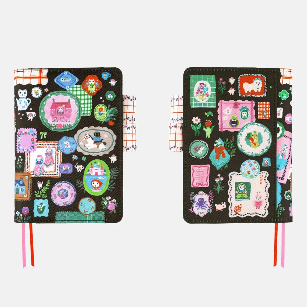 Hobonichi A6 Planner Cover: Yumi Kitagishi - White Cat's Table Decorations