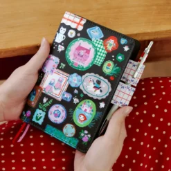 Hobonichi A6 Planner Cover: Yumi Kitagishi - White Cat's Table Decorations