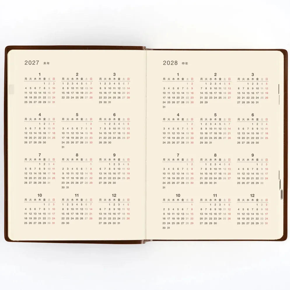 Hobonichi 2026 A6 5-Year Techo – Japanese Edition (2026–2030)