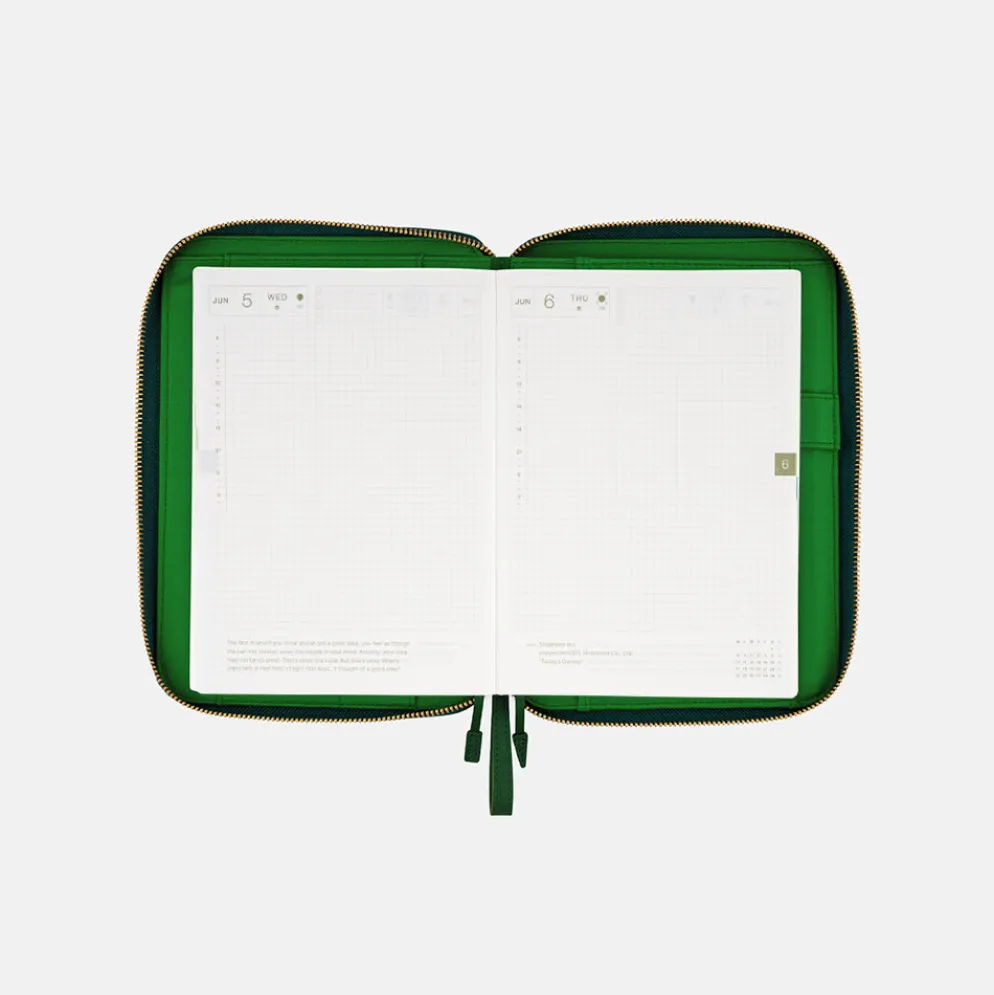 Hobonichi A5 Zipper Planner Cover Single Colour: Velluto