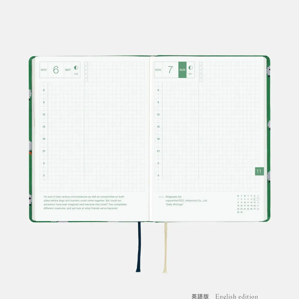 Hobonichi 2027 HON A6: Bow & Tie - Sheep Sheep Sheep