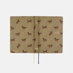 Hobonichi HON A6 2026 Planner: Bow & Tie - Galloping Horses