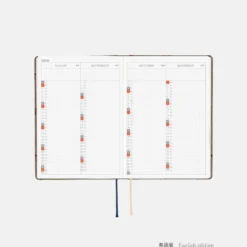 Hobonichi HON A6 2026 Planner: Bow & Tie - Galloping Horses