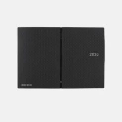 Hobonichi HON A6 2026 Planner: Paper Series - Black Gingham