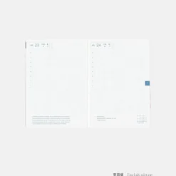 Hobonichi HON A5 2026 Planner: Paper Series - Black Gingham