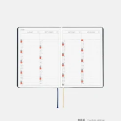 Hobonichi HON A6 2026 Planner: Slash (Navy)
